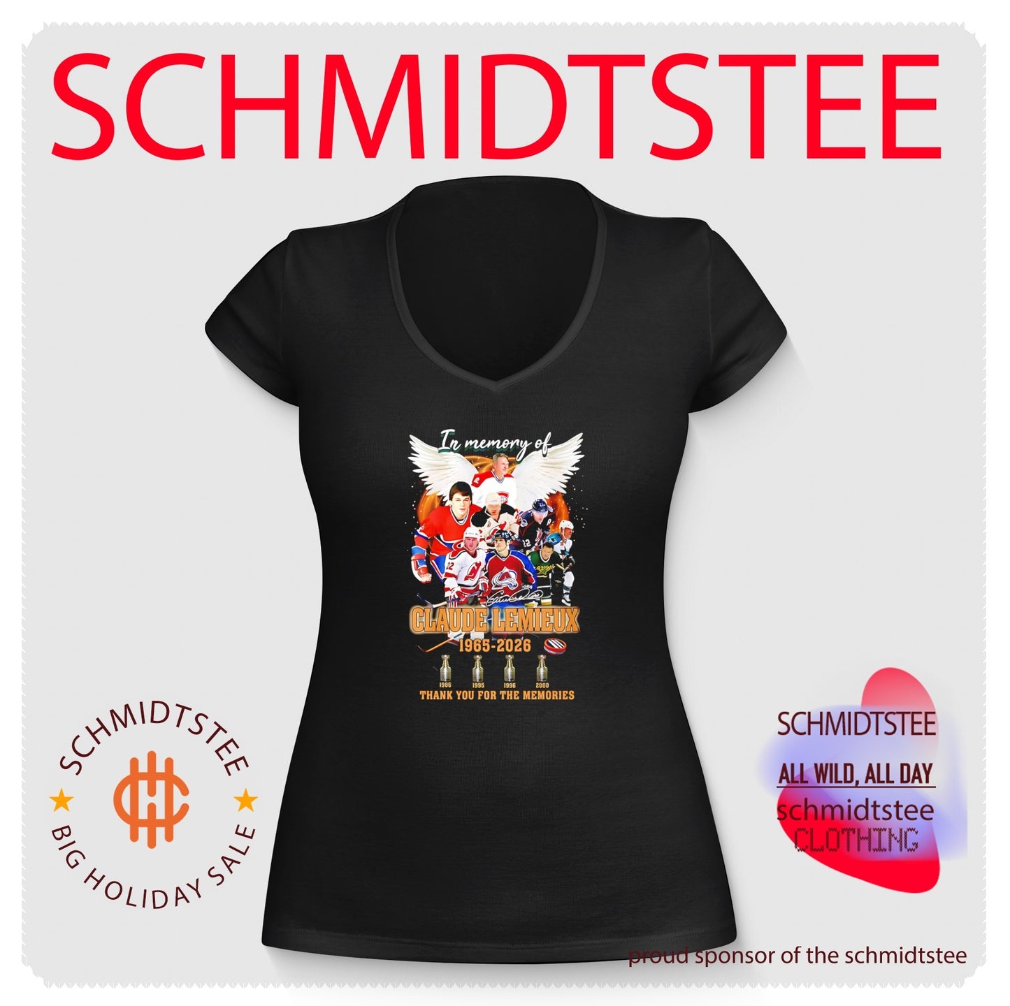 In memory of Claude Lemieux Montreal Canadiens 1965 2026 thank you for the memories signature shirt