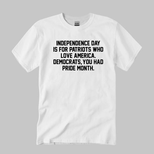 Independence Day Is For Patriots Who Love America Shirt