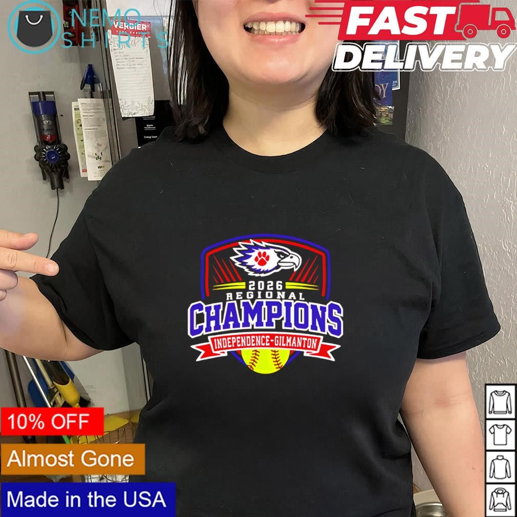Independence-Gilmanton 2026 Regional Champions softball shirt