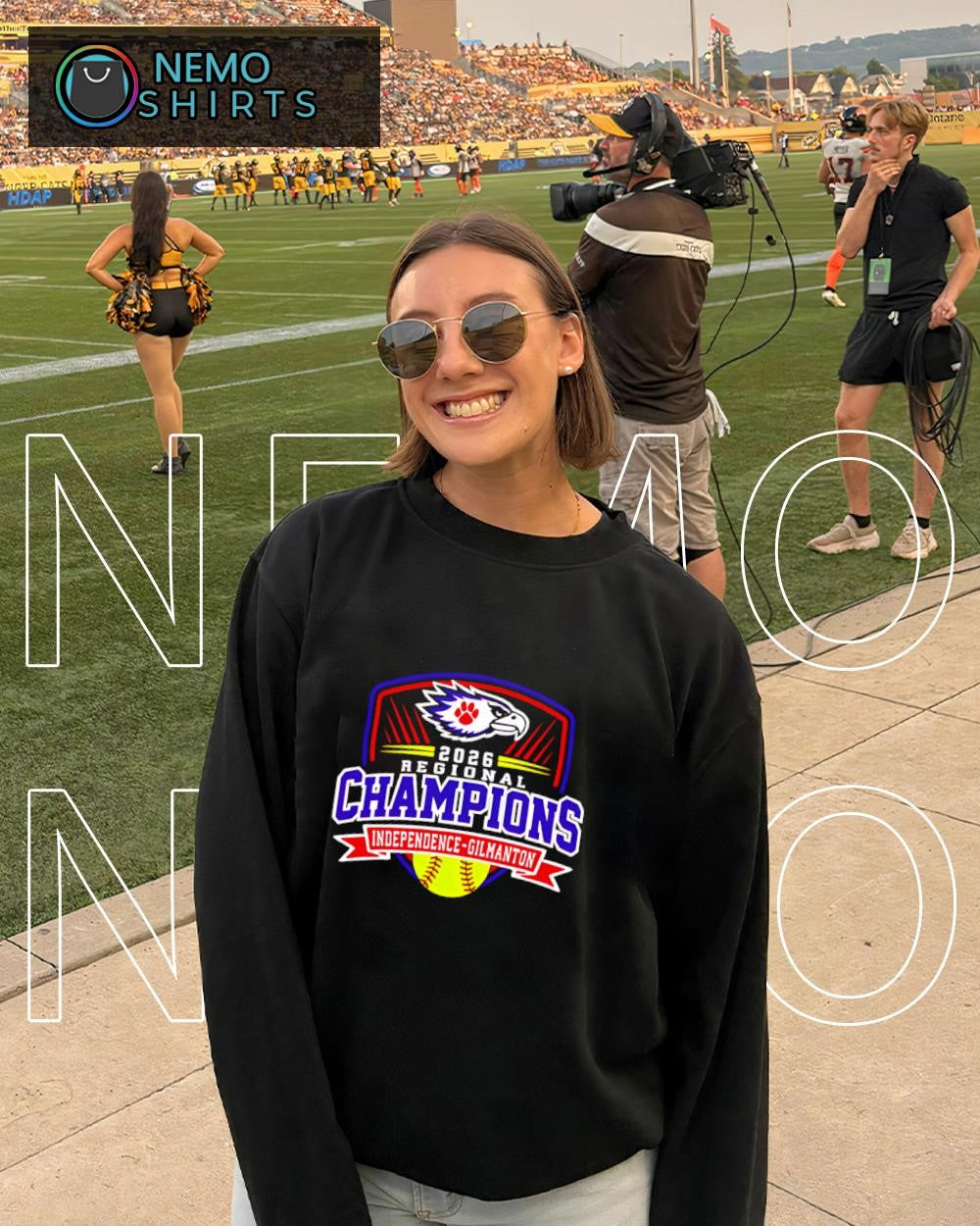 Independence-Gilmanton 2026 Regional Champions softball shirt