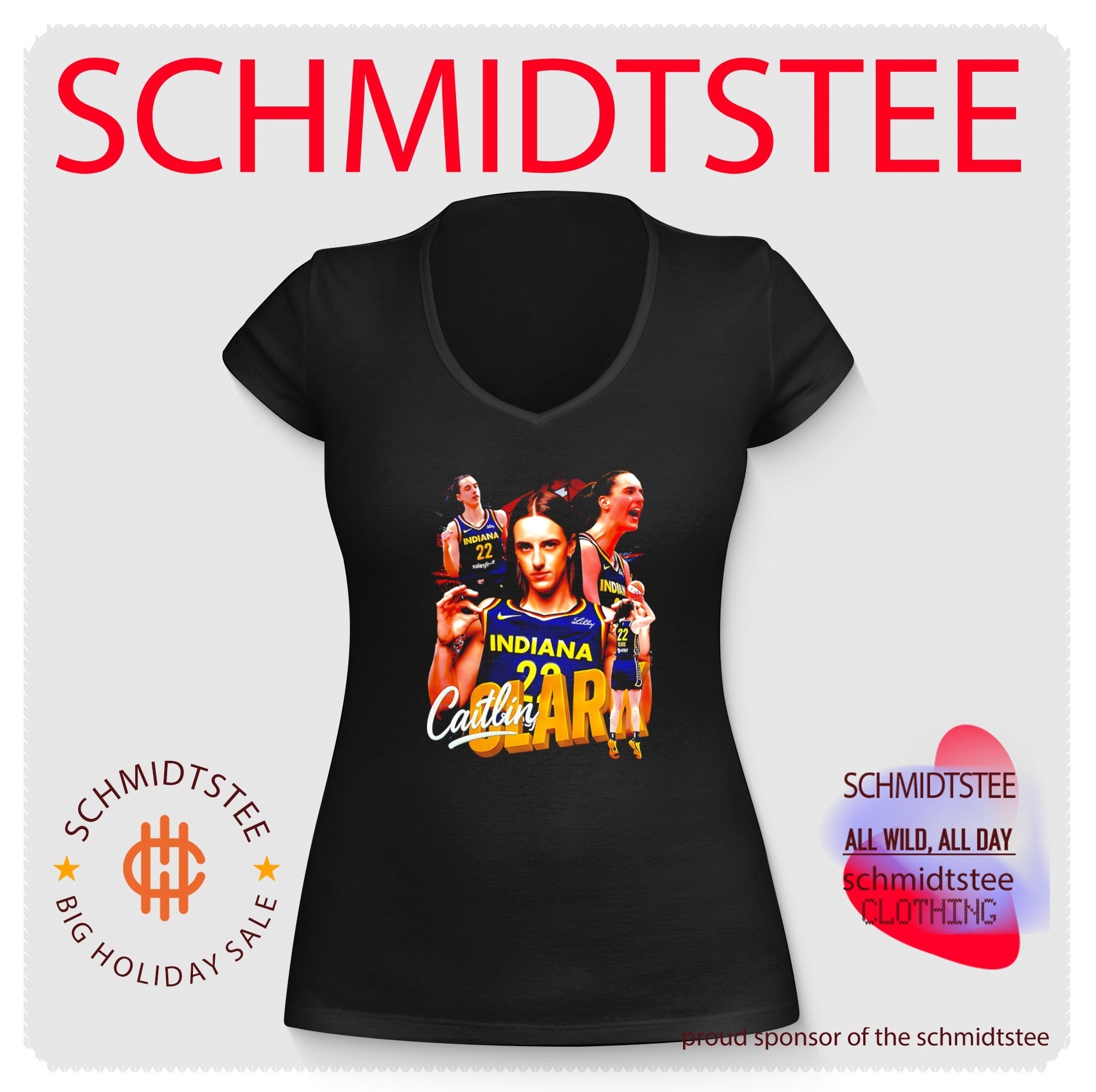 Indiana Fever Caitlin Clark number portrait graphic shirt