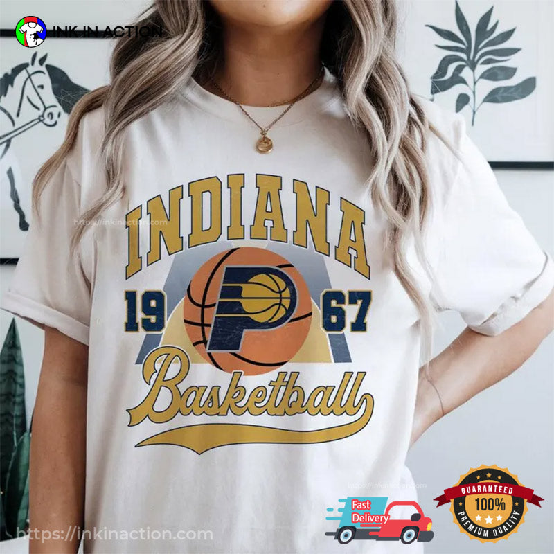 Indiana Pacers, Indiana Basketball 1967 Retro T-shirt