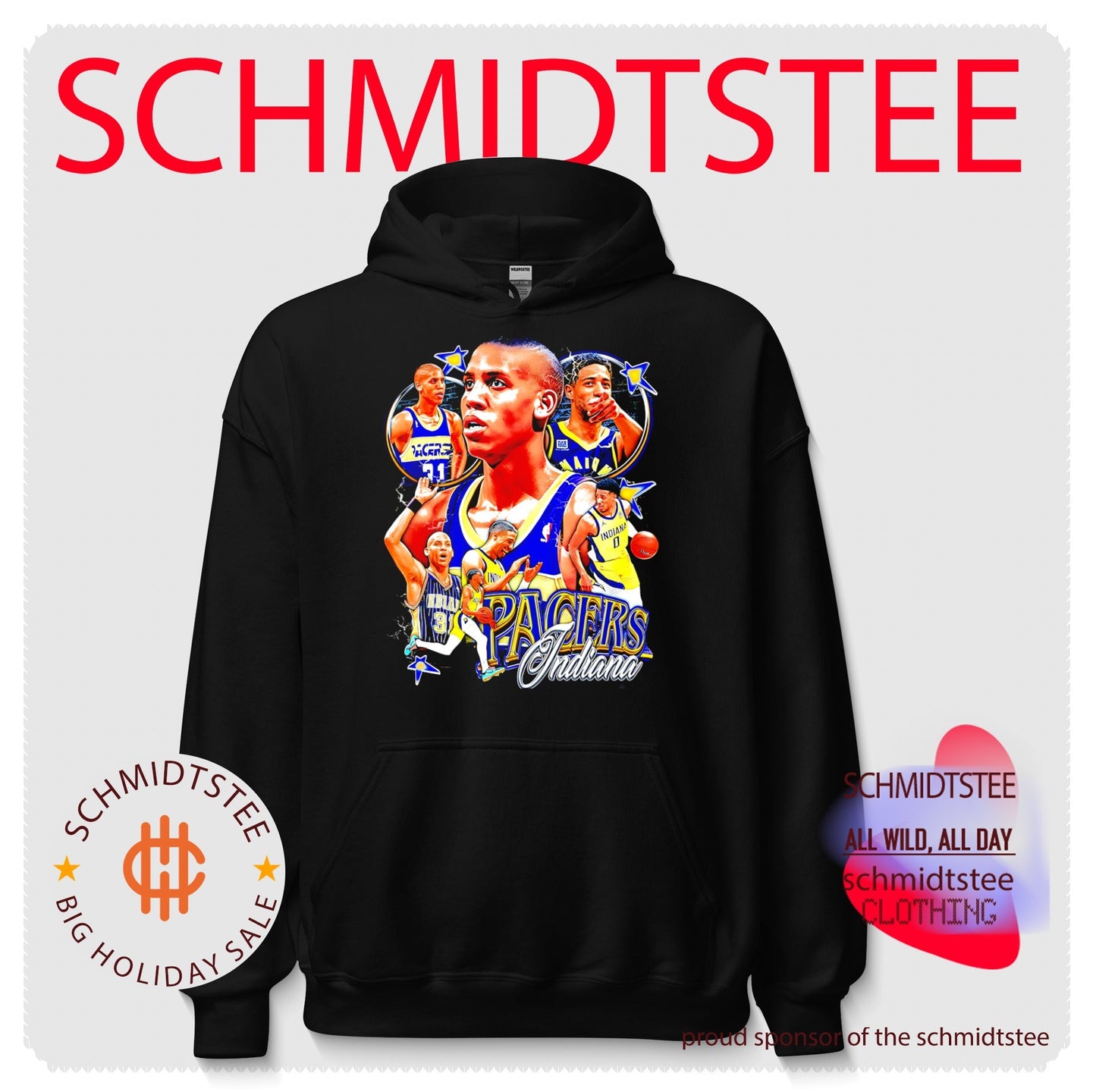 Indiana Pacers Reggie Miller and Reggie Miller illustration shirt