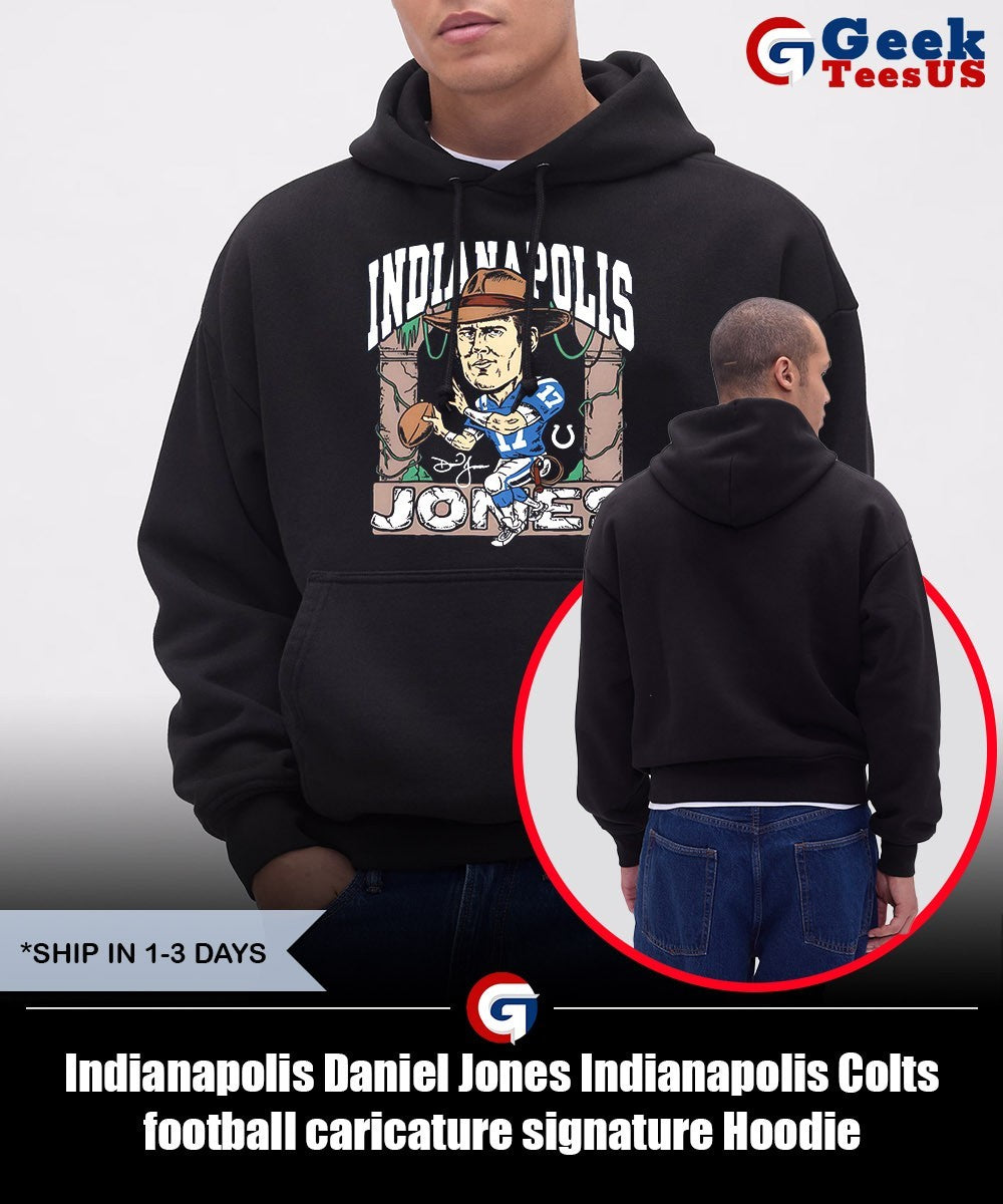 Indianapolis Daniel Jones Indianapolis Colts football caricature signature shirt