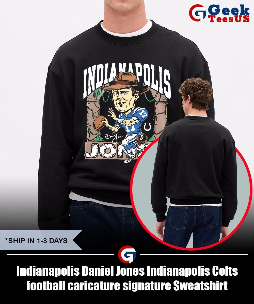 Indianapolis Daniel Jones Indianapolis Colts football caricature signature shirt