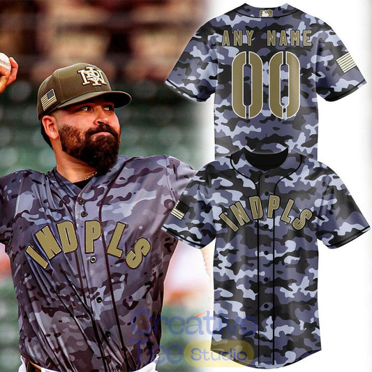 Indianapolis Indians 2026 Memorial Day Camo Custom Jersey