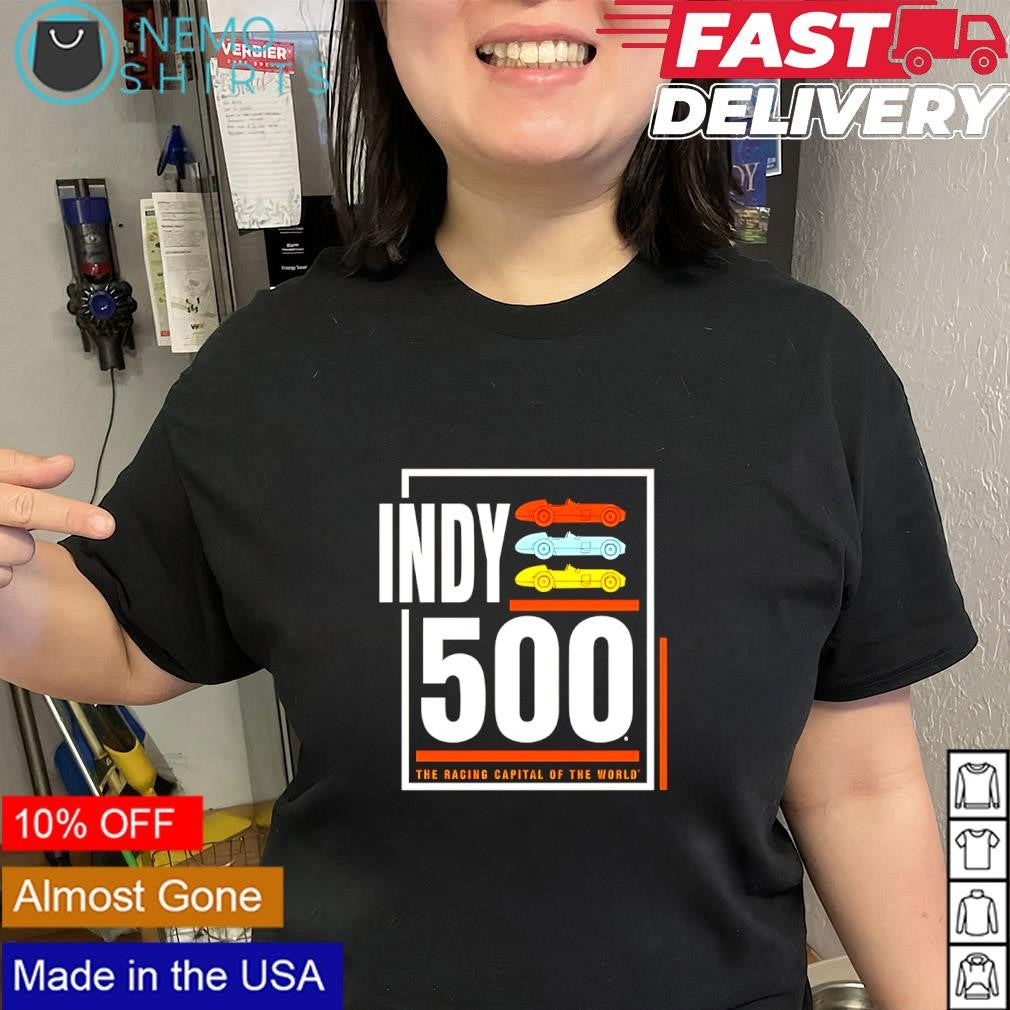 Indy 500 WWF Archer Charcoal the racing capital of the world shirt