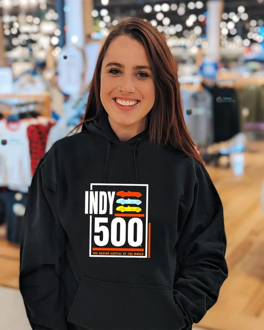 Indy 500 WWF Archer Charcoal the racing capital of the world shirt