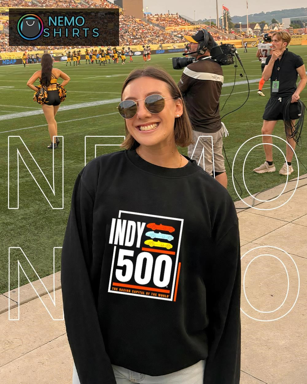 Indy 500 WWF Archer Charcoal the racing capital of the world shirt