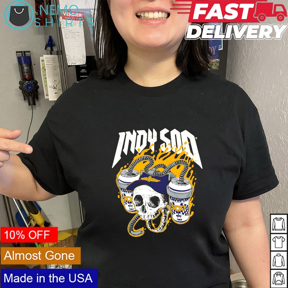 Indy 500 skull beer 1984 graphic shirt