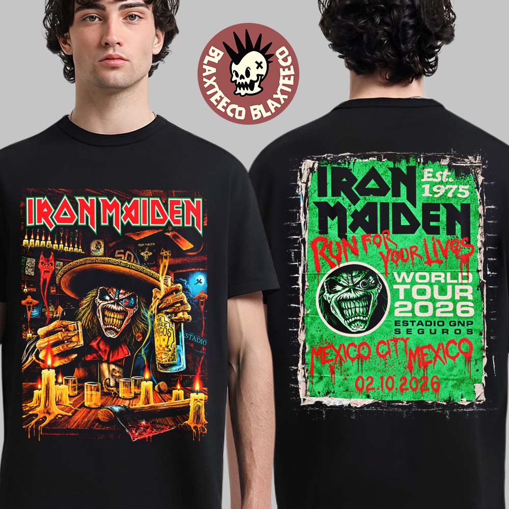 Iron Maiden Mexico City 2026 Event Tee Live At Estadio GNP Seguros On October 2 2026 T-Shirt