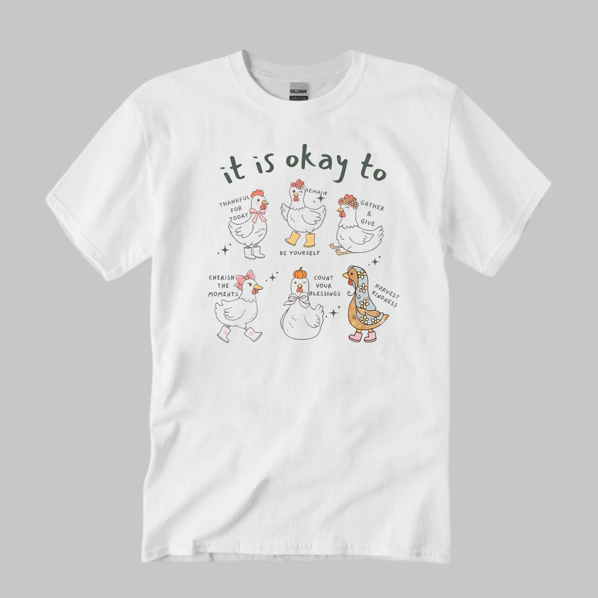 It Is Okay To Thankful For Today Shirt