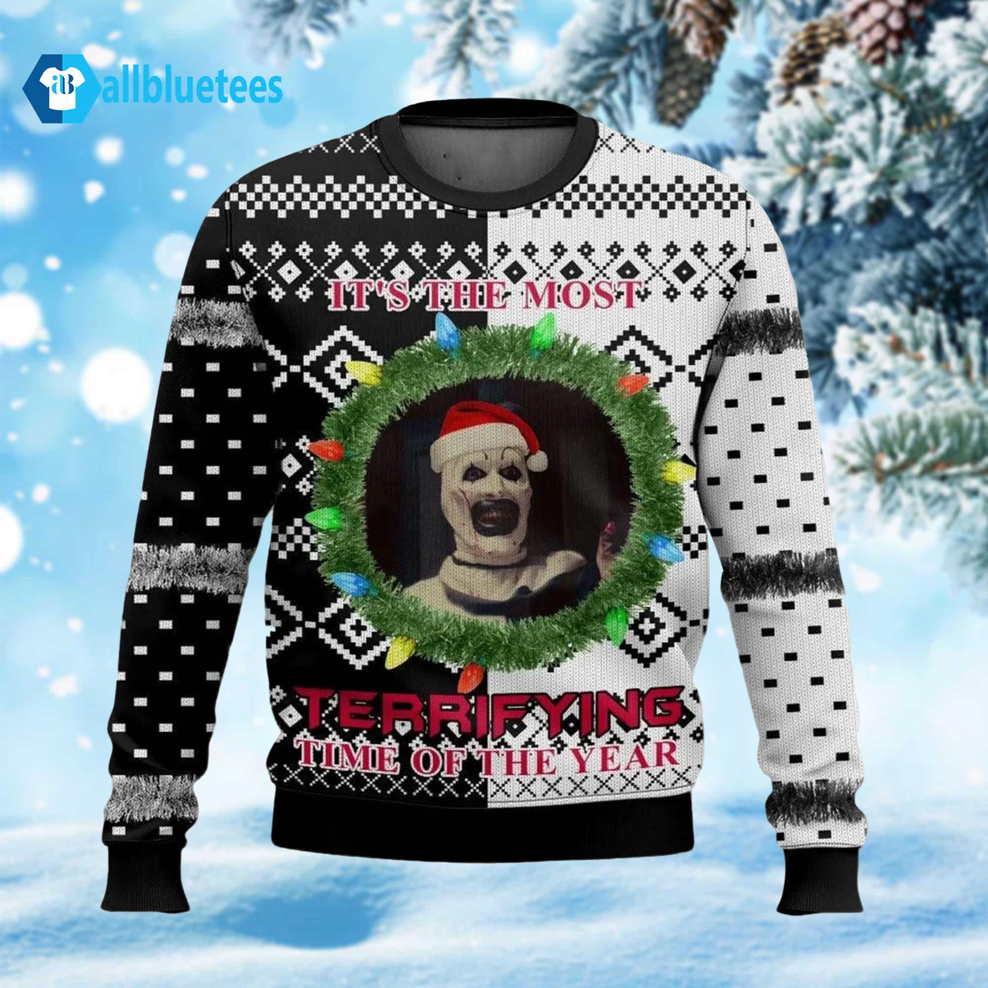 It’s The Most Terrifying Time Of The Year Ugly Christmas Sweater