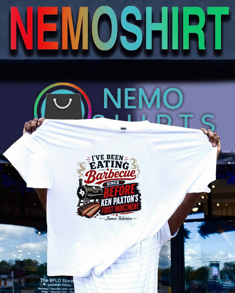 I’ve been eating Barbecue since before Ken Paxton’s first indictment James Talarico said shirt
