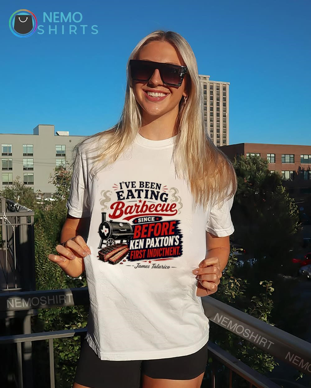 I’ve been eating Barbecue since before Ken Paxton’s first indictment James Talarico said shirt