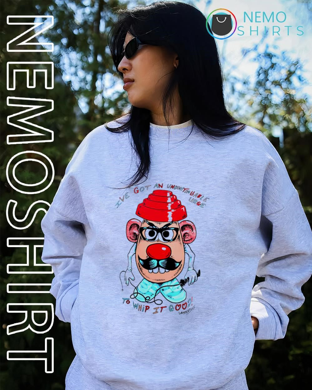 I’ve got an uncontrollable urge to whip it good Mr. Potato Head shirt