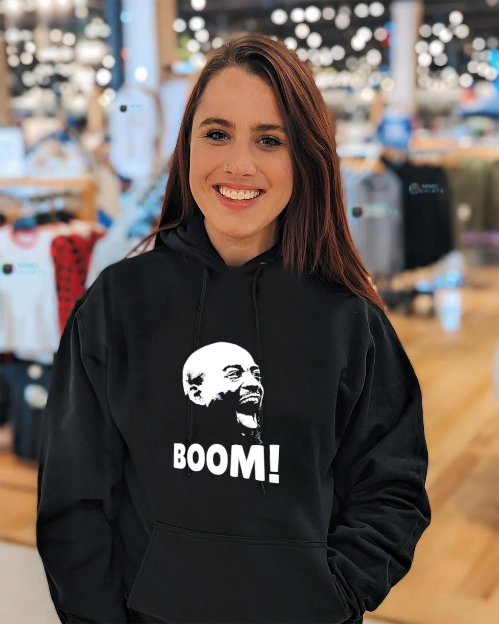 JP Boom head retro graphic shirt