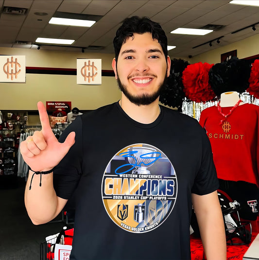 Jack Eichel Vegas Golden Knights 2026 Western Conference Champions signature shirt