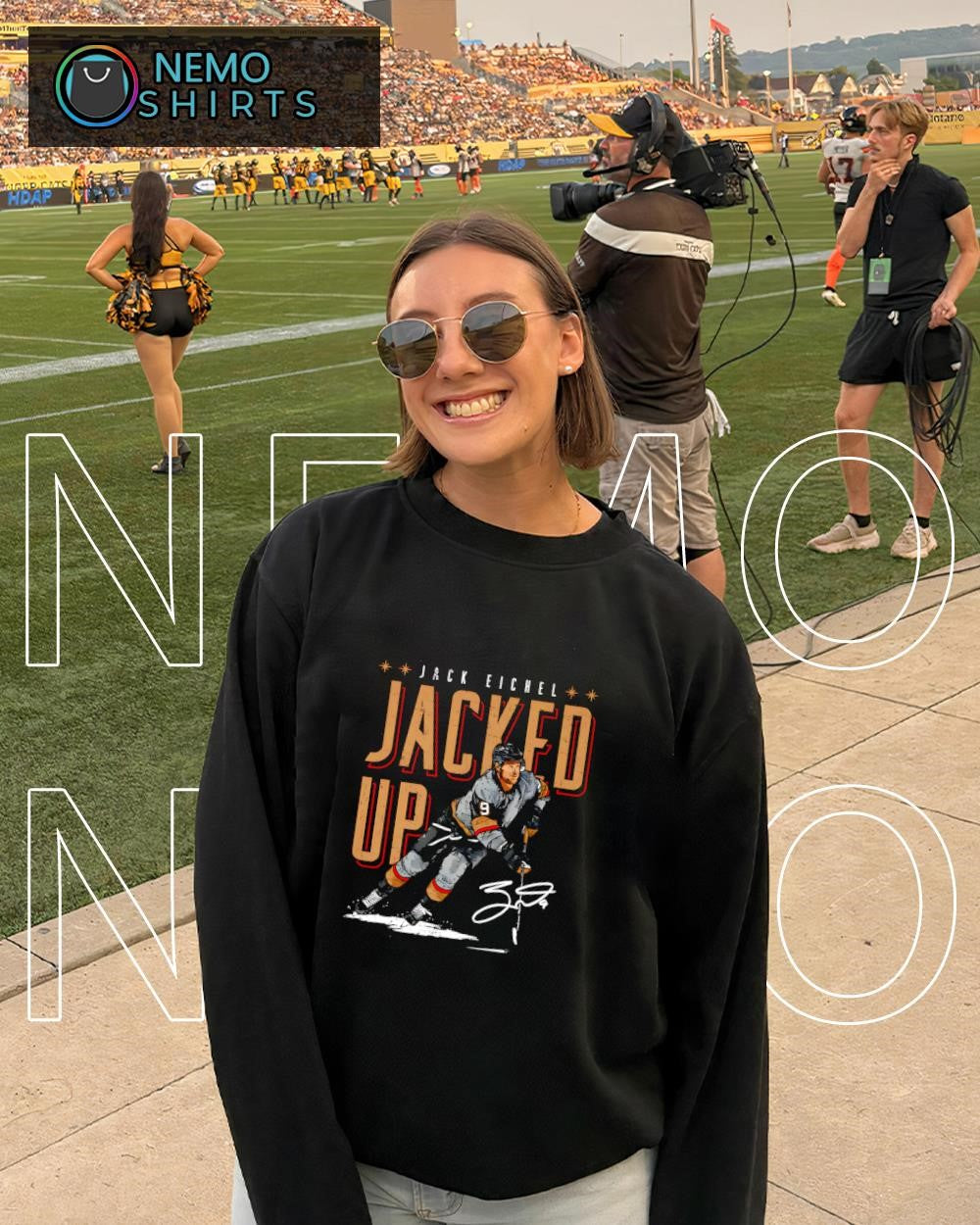 Jack Eichel Vegas Golden Knights jacked up signature shirt