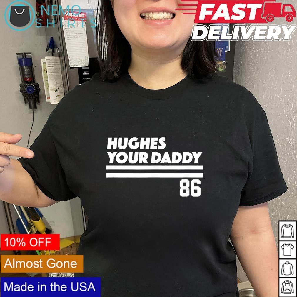 Jack Hughes Hughes Your Daddy jersey 86 shirt
