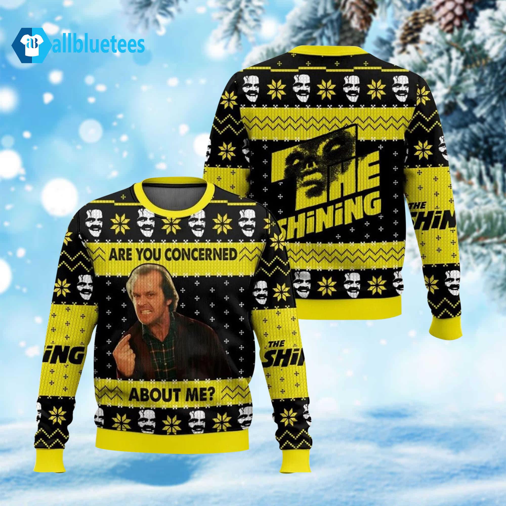 Jack Torrance Are You Concerned About Me Ugly Christmas Sweater