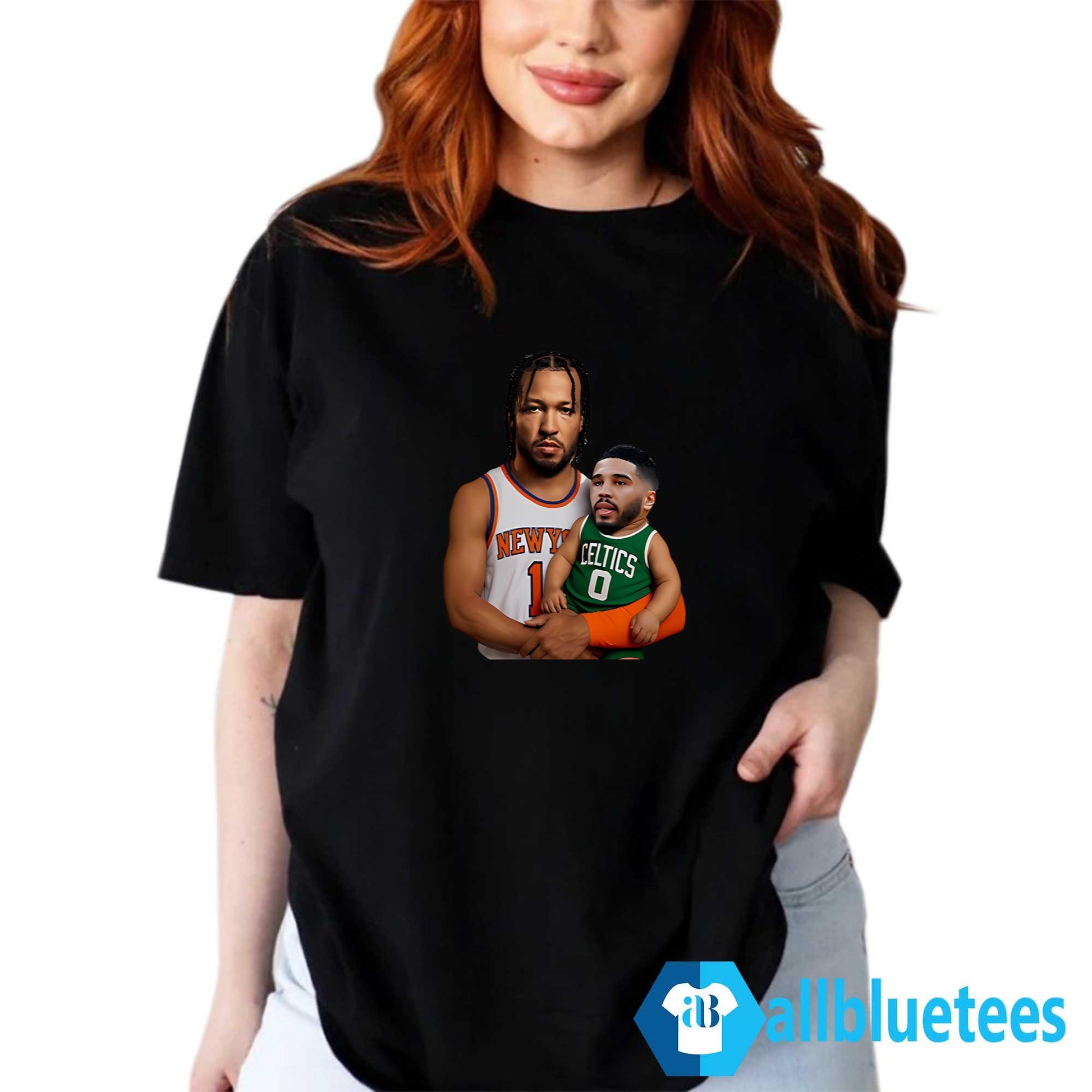 Jalen Brunson Carrying Jayson Tatum Baby Shirt