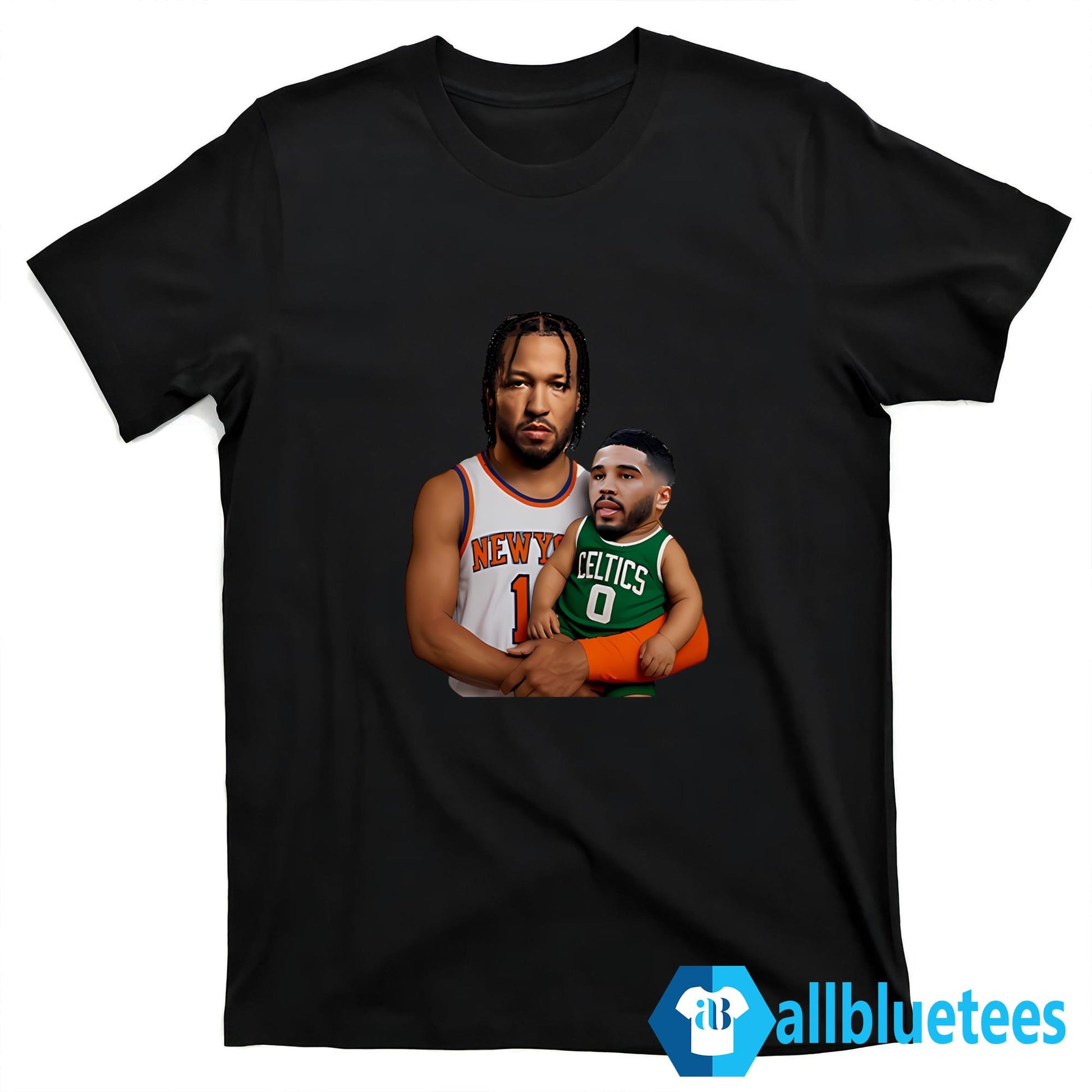 Jalen Brunson Carrying Jayson Tatum Baby Shirt