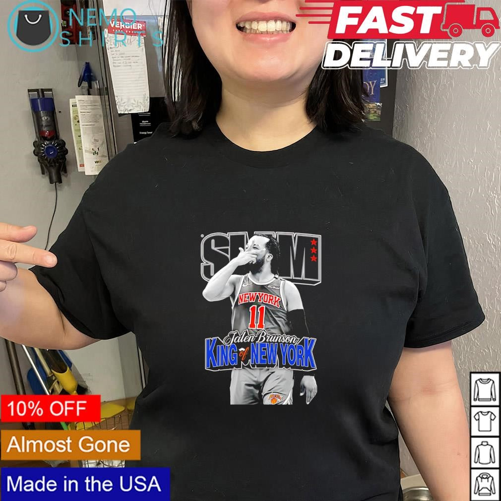 Jalen Brunson King of New York highlighting shirt