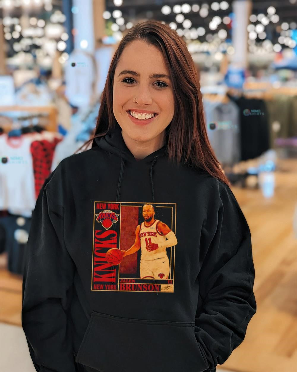 Jalen Brunson New York Knicks collectible basketball card shirt