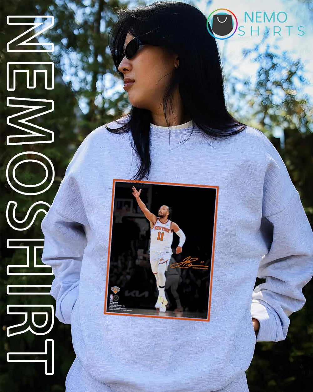 Jalen Brunson New York Knicks facsimile signature shirt