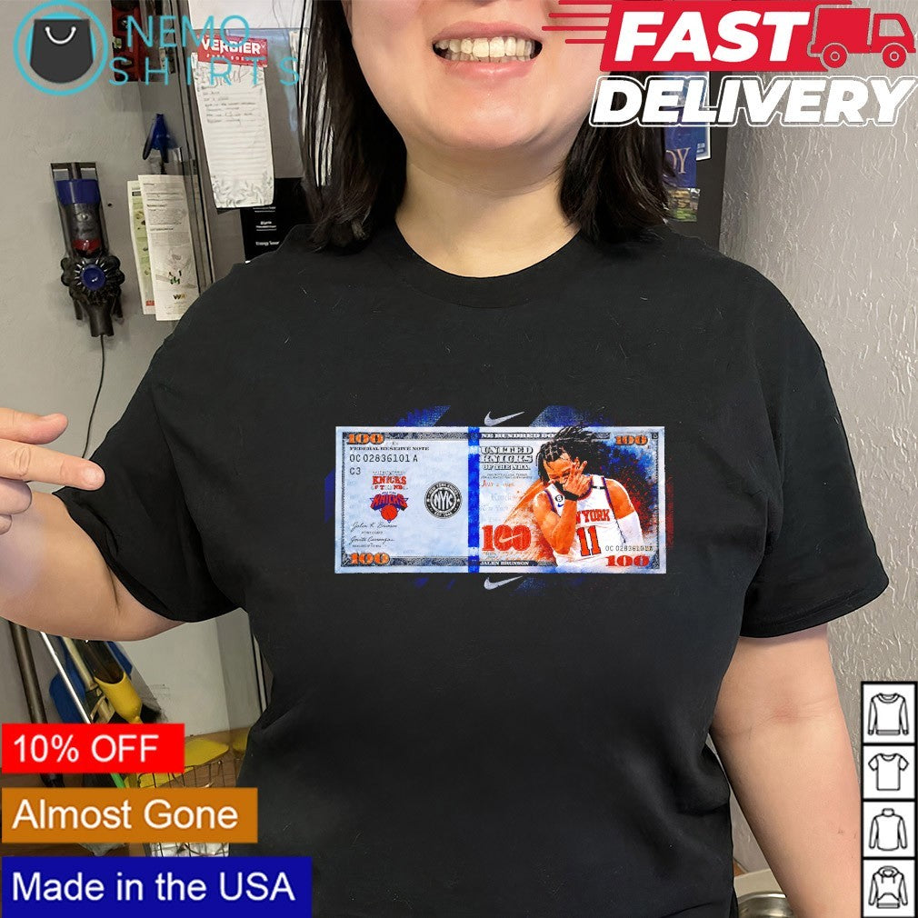 Jalen Brunson New York Knicks guard United Kinicks of the NBA money shirt
