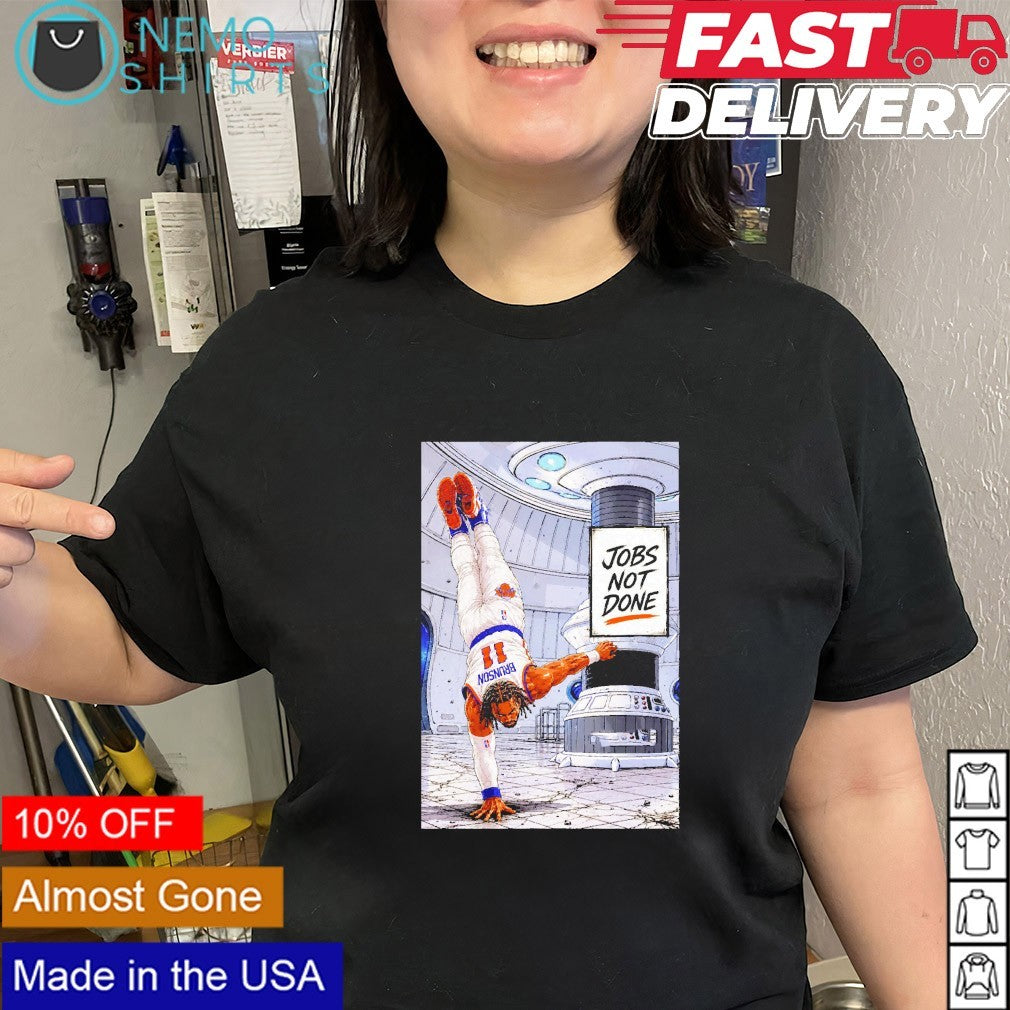 Jalen Brunson New York Knicks jobs not done shirt