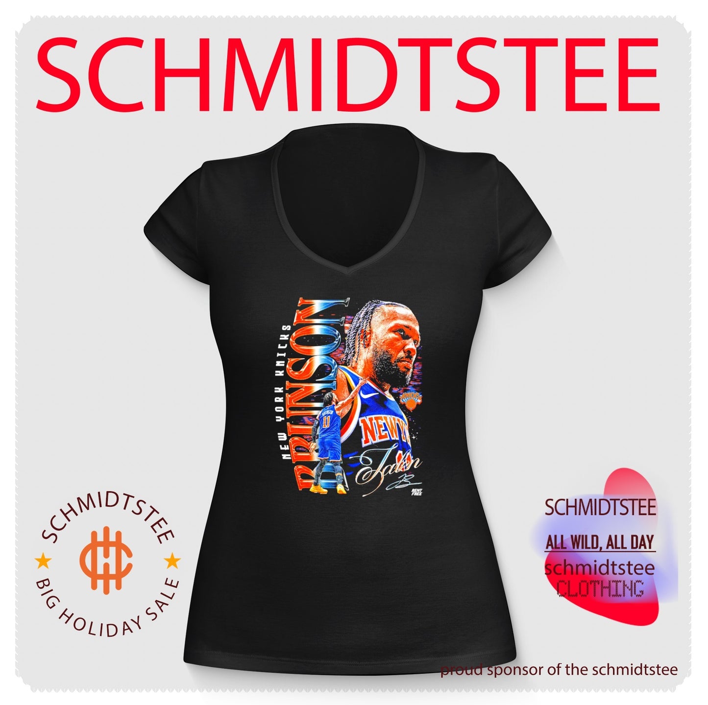 Jalen Brunson New York Knicks signature player collage shirt