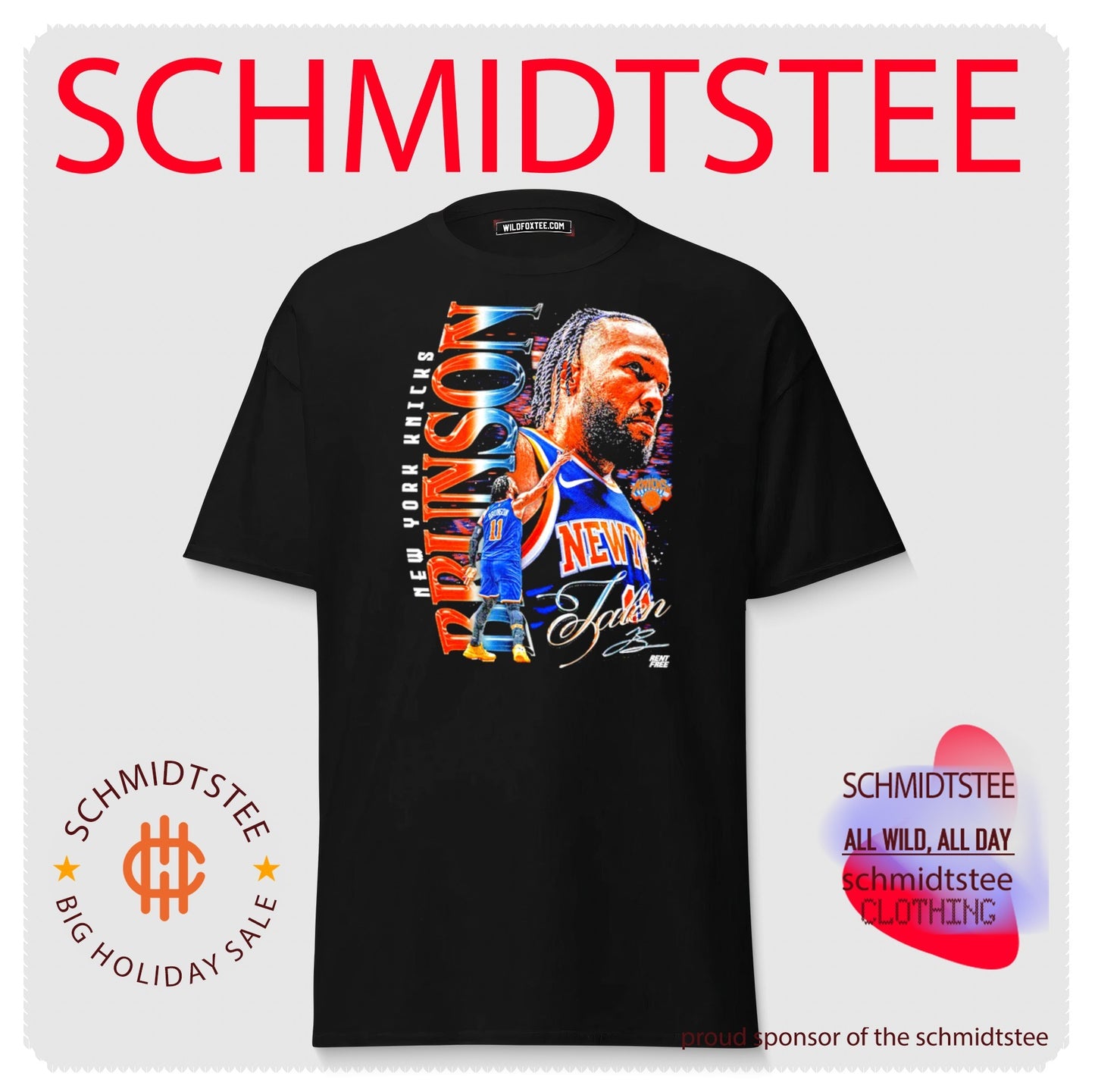 Jalen Brunson New York Knicks signature player collage shirt