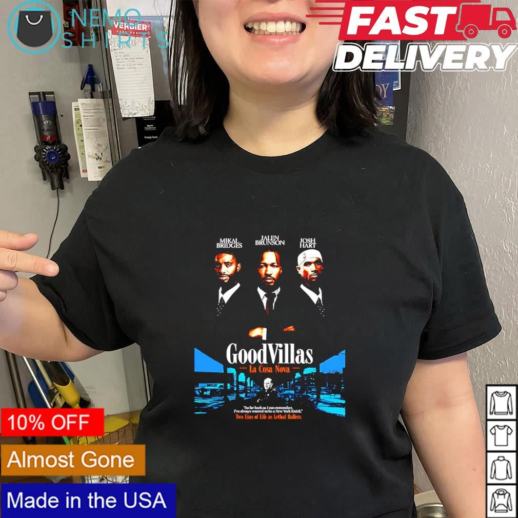 Jalen Brunson OG Anunoby Karl-Anthony Towns Good Villas La Cosa Nova mashup shirt