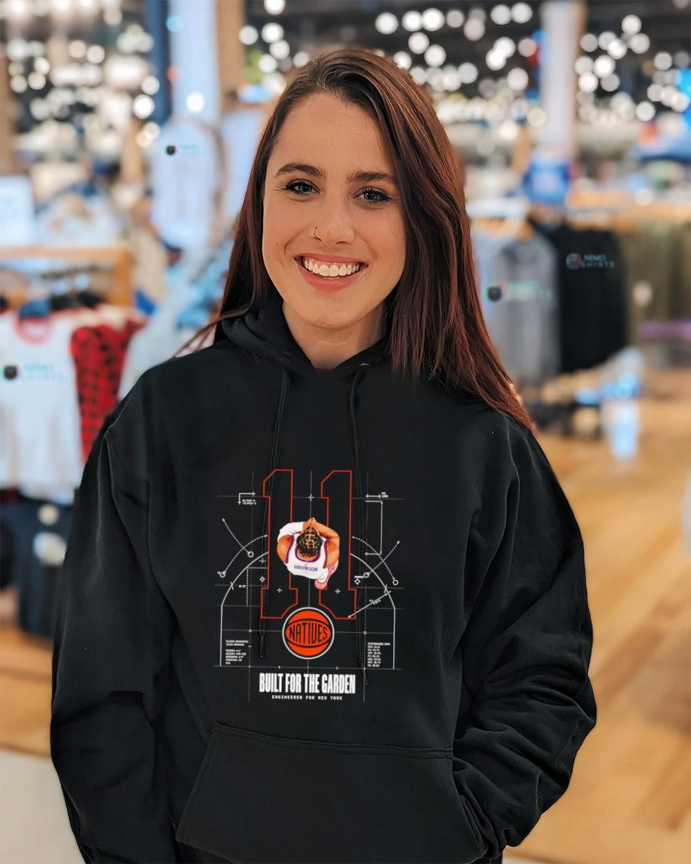 Jalen Brunson built for the garden engineered for New York logo shirt