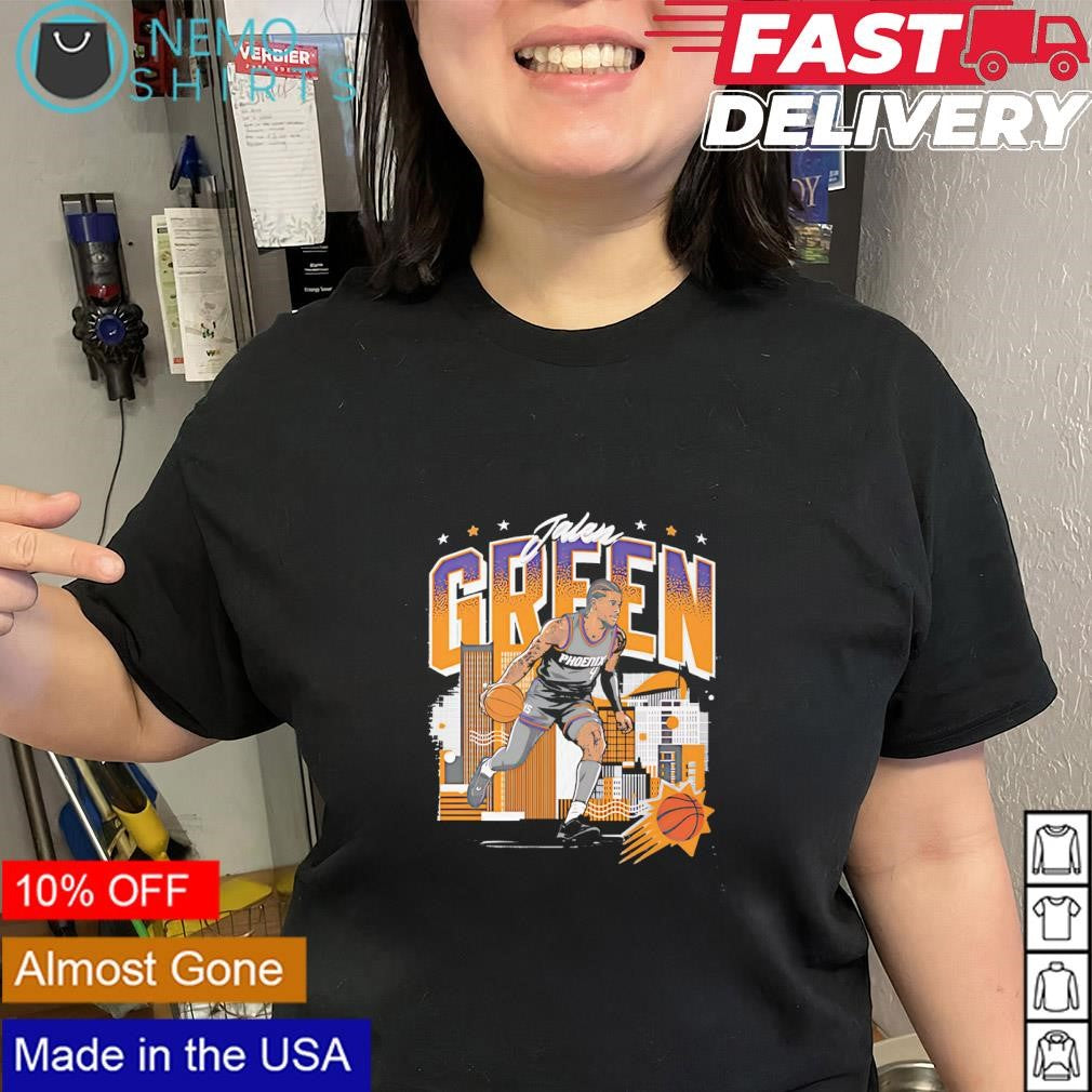 Jalen Green Phoenix Suns skyline city player shirt