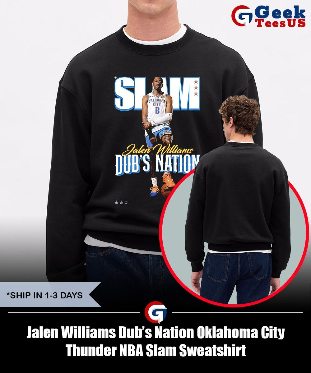 Jalen Williams Dub’s Nation Oklahoma City Thunder NBA Slam shirt