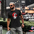 Japanese Samurai Fire Warrior Swords Art T-shirt