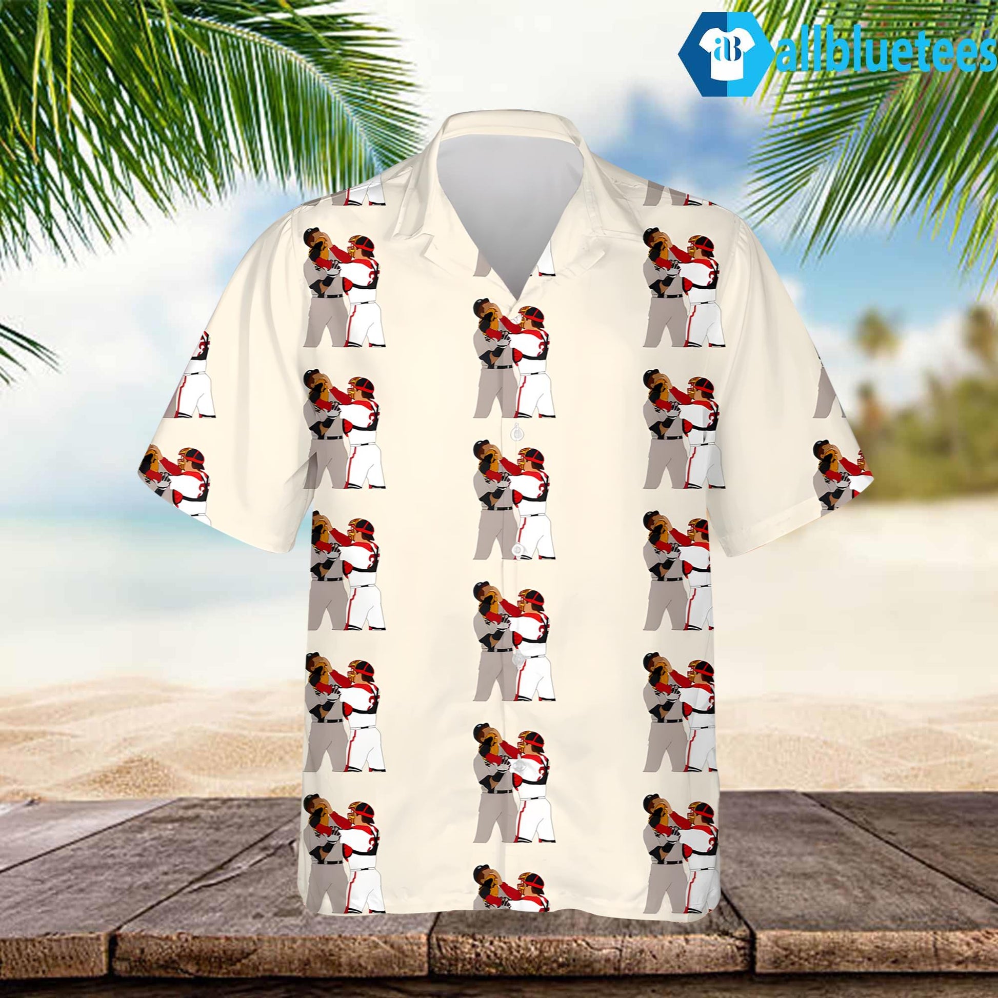 Jason Varitek Alex Rodriguez Brawl Hawaiian Shirt
