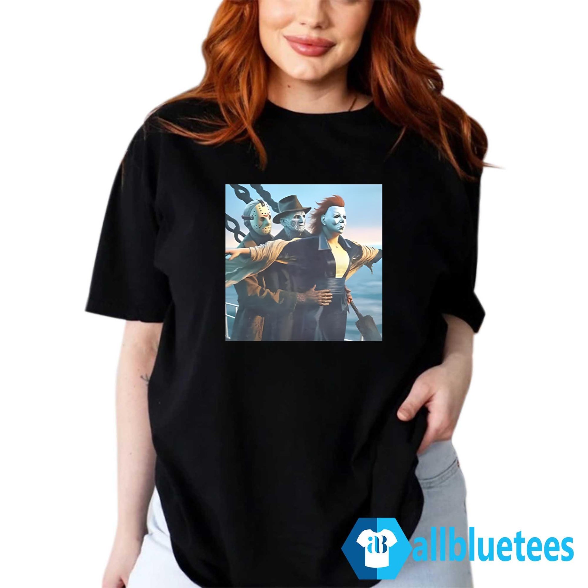 Jason Voorhees Freddy Krueger Michael Myers Titanic Halloween Shirt