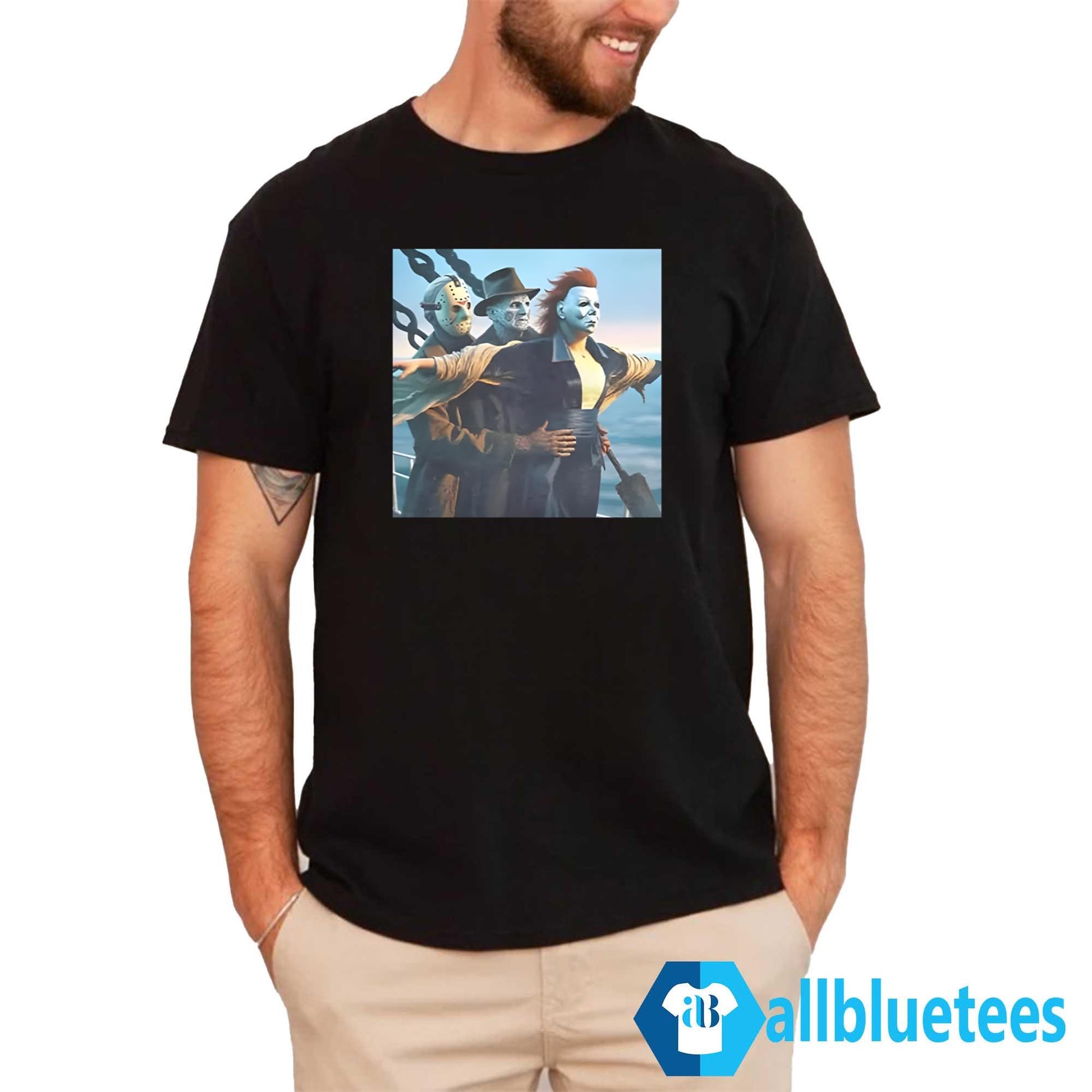 Jason Voorhees Freddy Krueger Michael Myers Titanic Halloween Shirt