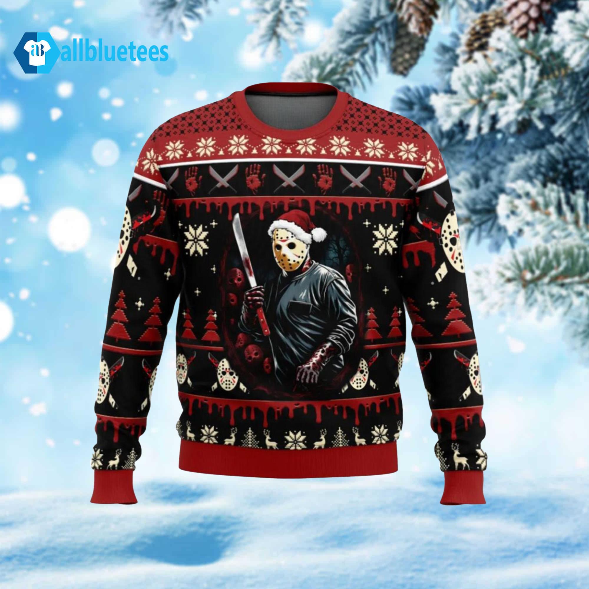 Jason Voorhees Ugly Christmas Sweater