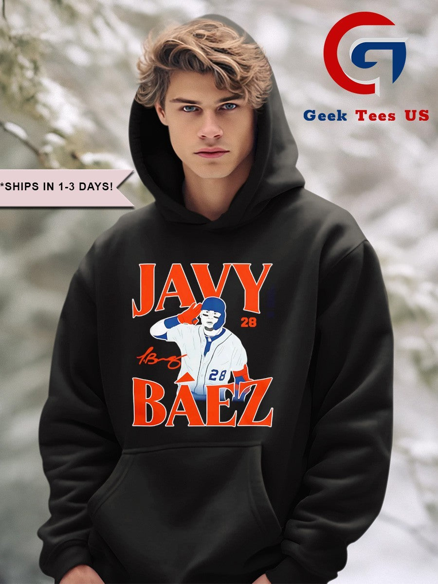 Javier Báez Javy Báez Detroit Tigers football signature shirt