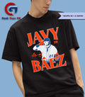 Javier Báez Javy Báez Detroit Tigers football signature shirt