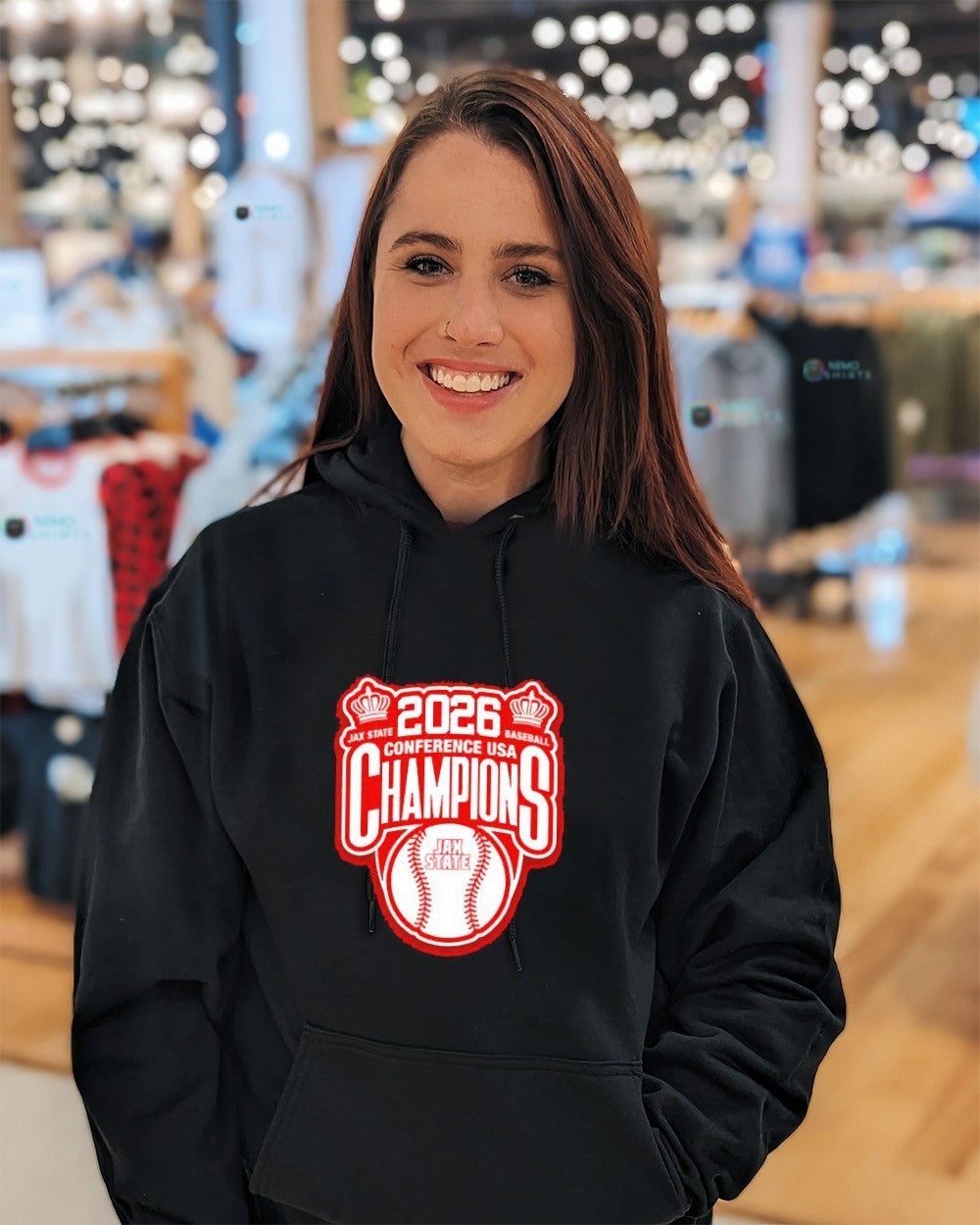 Jax State Gamecocks baseball 2026 Conference USA champions logo shirt