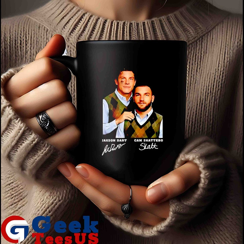Jaxson Dart and Cam Skattebo Step Brothers New York Giants football shirt