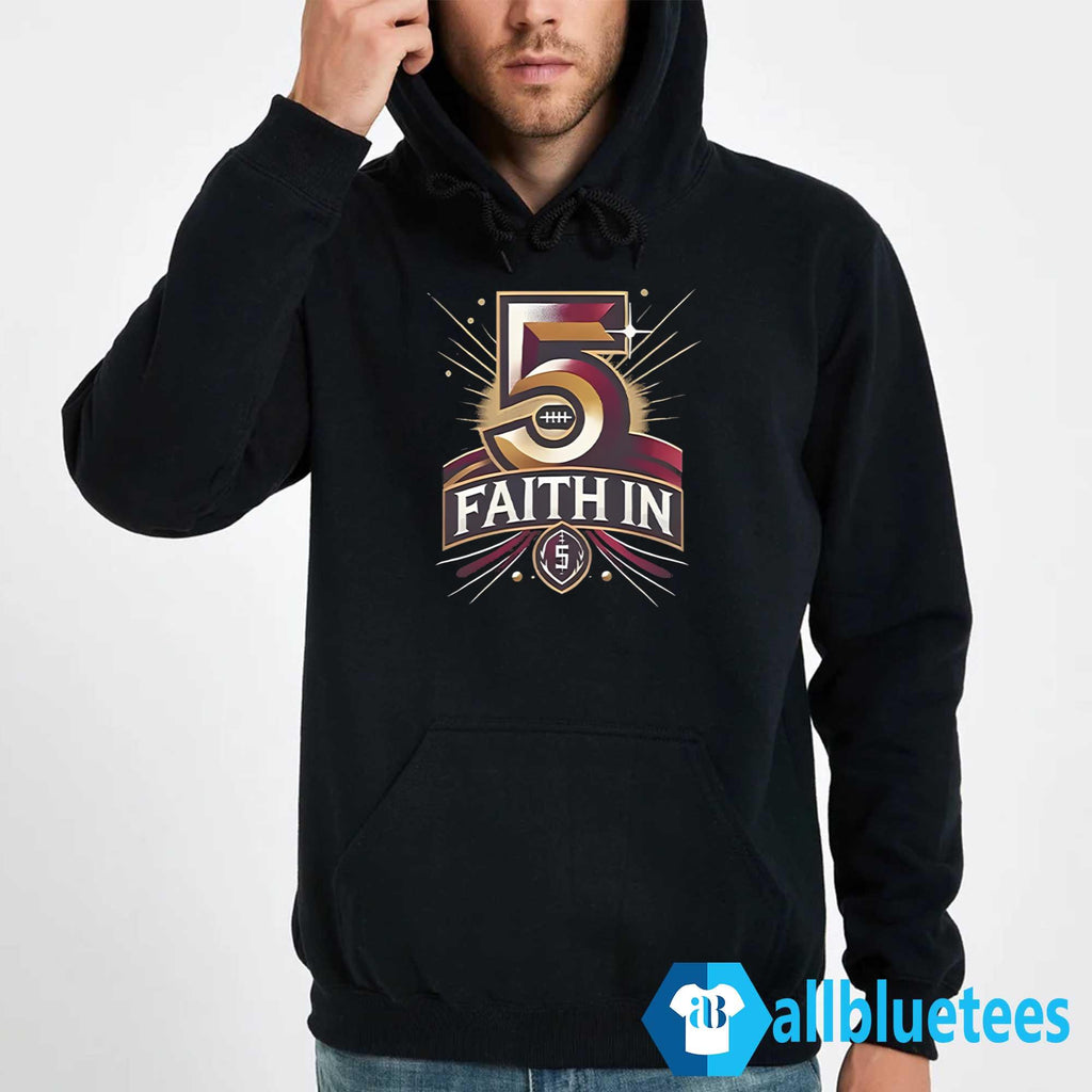 Jayden Daniels Faith In 5 Commanders Shirt