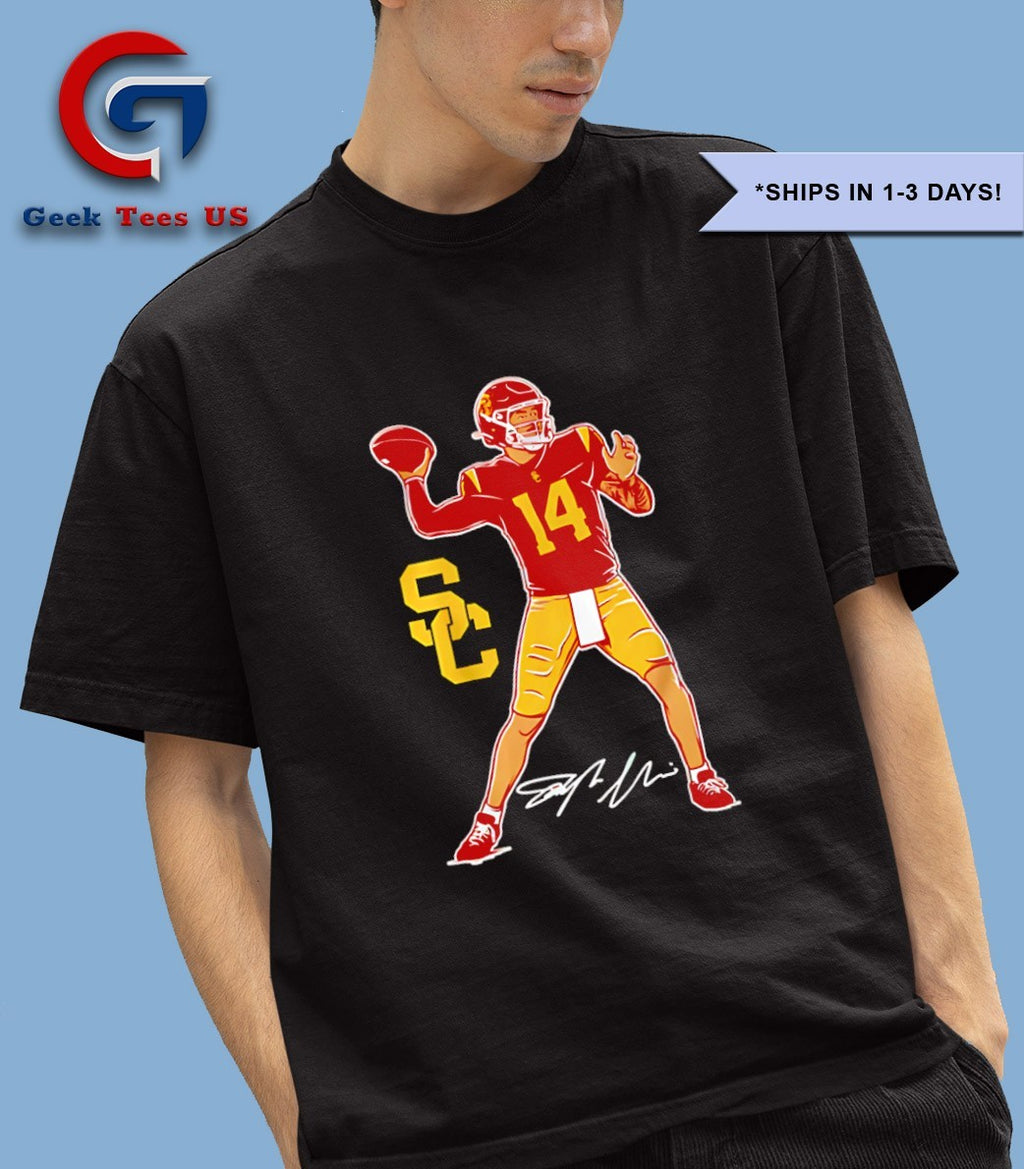 Jayden Maiava USC Trojans football Superstar Pose signature shirt
