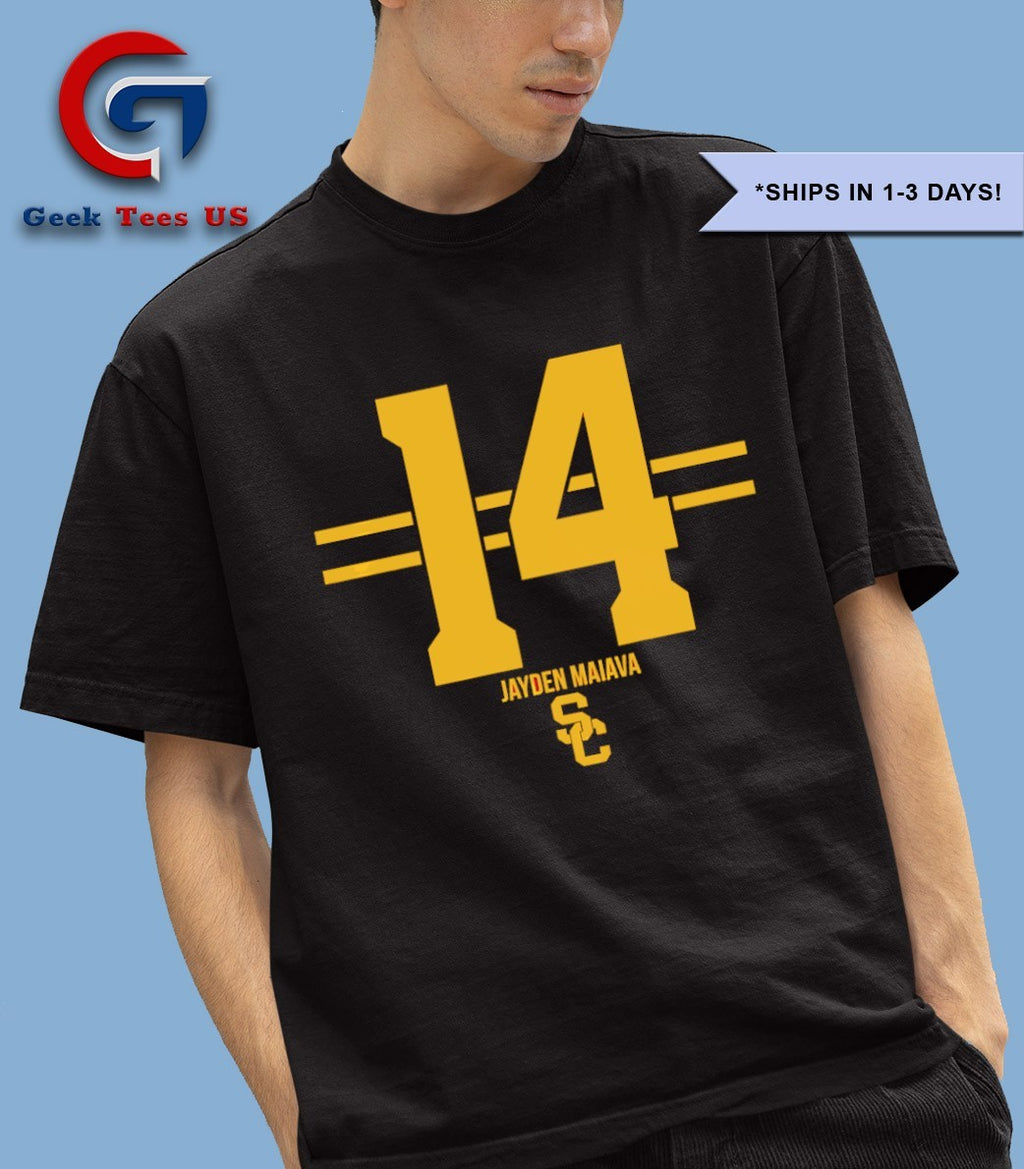 Jayden Maiava number 14 USC Trojans football shirt